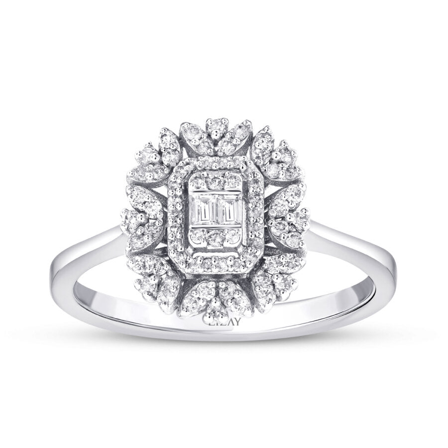 0.40 ct. Diamant Baguette Ring