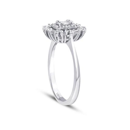 0.40 ct. Diamant Baguette Ring
