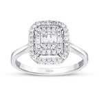 0,18 ct. Diamant Baguette Ring
