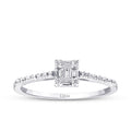 0,21 ct. Diamant Baguette Ring