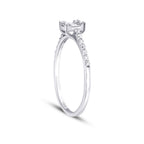 0,21 ct. Diamant Baguette Ring