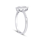 0,20 ct. Diamant Tropfen Baguette Ring