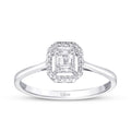 0,14 ct. Diamant Baguette Ring