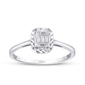 0,09 ct. Diamant Baguette Ring