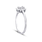 0,09 ct. Diamant Baguette Ring