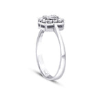 0,08 ct. Diamant Baguette Ring
