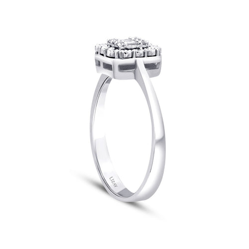 0.08 ct. Diamant Baguette Ring
