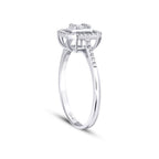0,19 ct. Diamant Baguette Ring