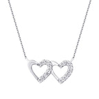 0,15 ct. Diamant Reihenherz Halskette