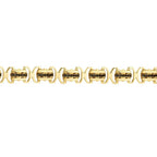 Herren-Armband mit schwarzem Stein aus Gold