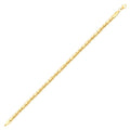 Herren-Armband mit Fischgrätenkette aus Gold