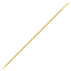 Herren-Armband mit Fischgrätenkette aus Gold