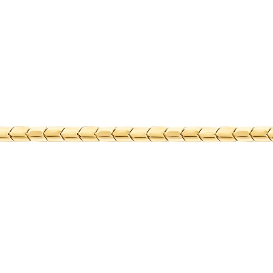 Herren-Armband mit Fischgrätenkette aus Gold