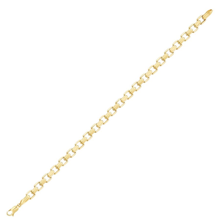Herren-Armband mit Kettendesign aus Gold