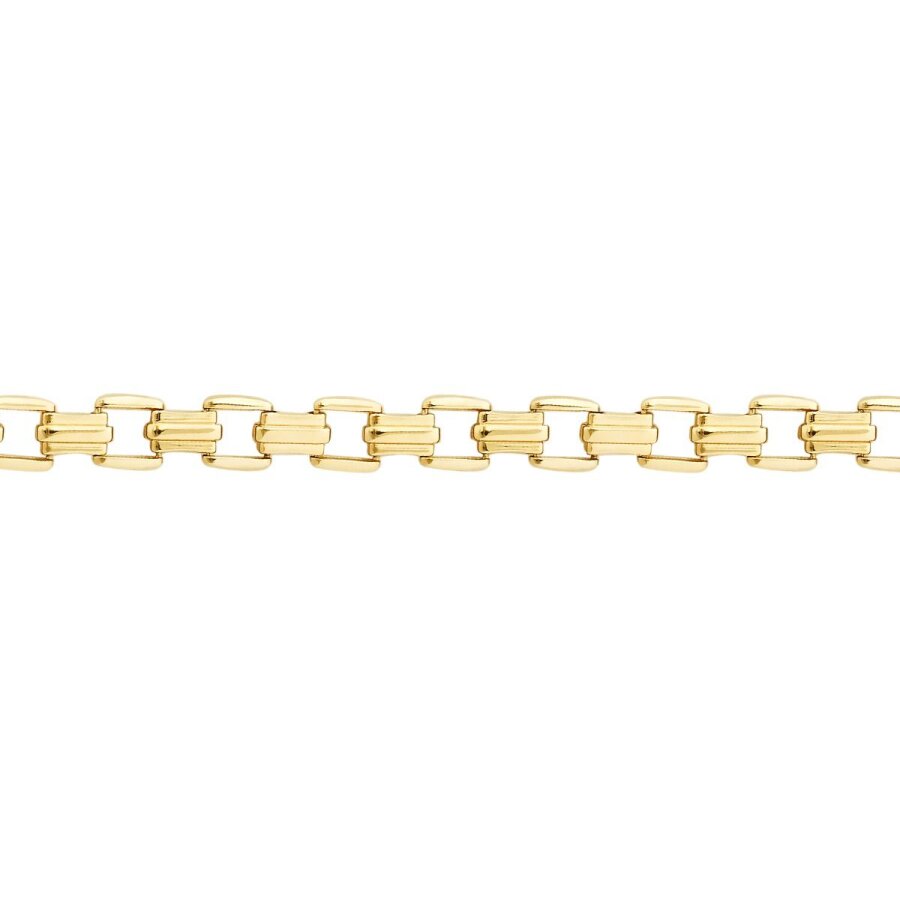 Herren-Armband mit Kettendesign aus Gold