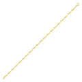 Herren-Armband mit Twist-Kette aus Gold
