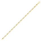 Herren-Armband mit Unendlichkeitssymbol und Kette aus Gold