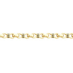 Herren-Armband mit Unendlichkeitssymbol und Kette aus Gold
