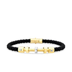 Herren-Armband mit Schraubenmotiv aus Gold
