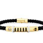 Herren-Armband mit Hexagon-Motiv aus Gold