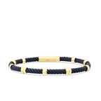 Herren-Armband mit Spiraldesign aus Gold