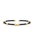 Herren-Armband mit Zylinderdetail aus Gold
