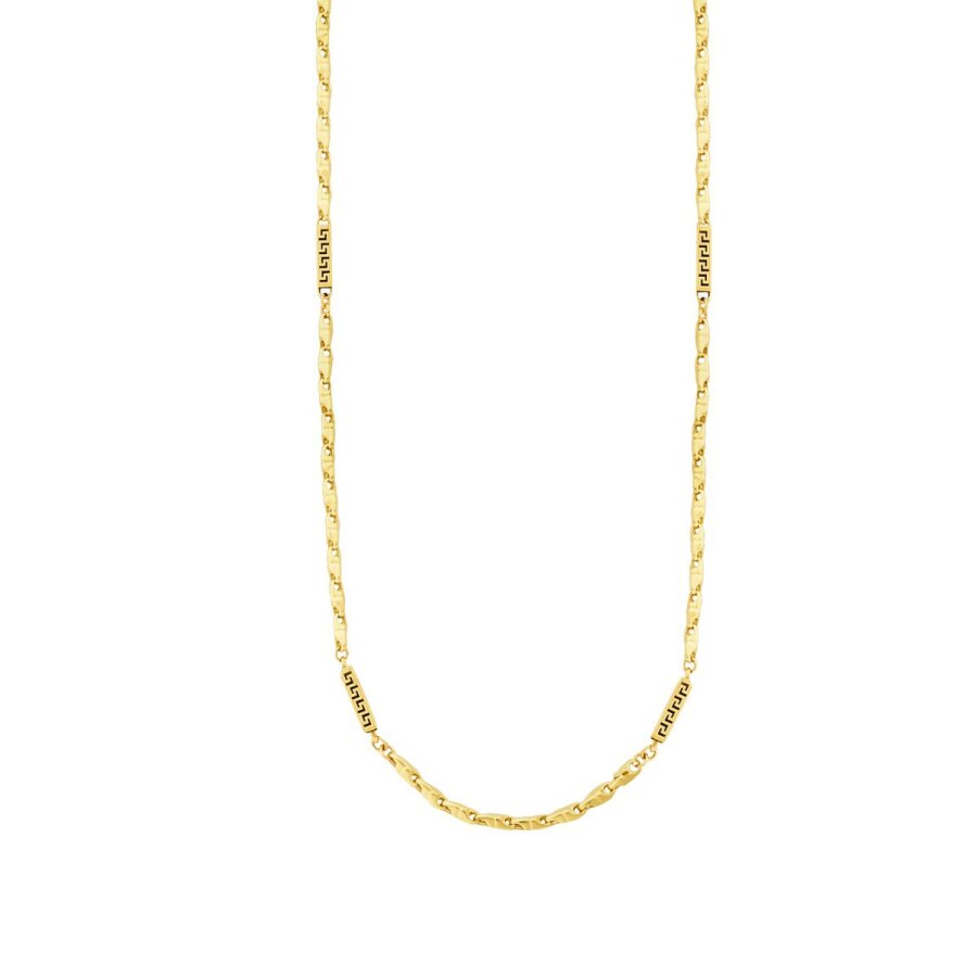Herren-Halskette mit Symbol und Twist-Kette aus Gold