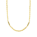 Herren-Halskette mit Symbol und Twist-Kette aus Gold