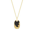 Herren-Halskette mit Wellen-Design aus Gold