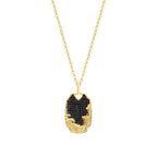 Herren-Halskette mit Wellen-Design aus Gold