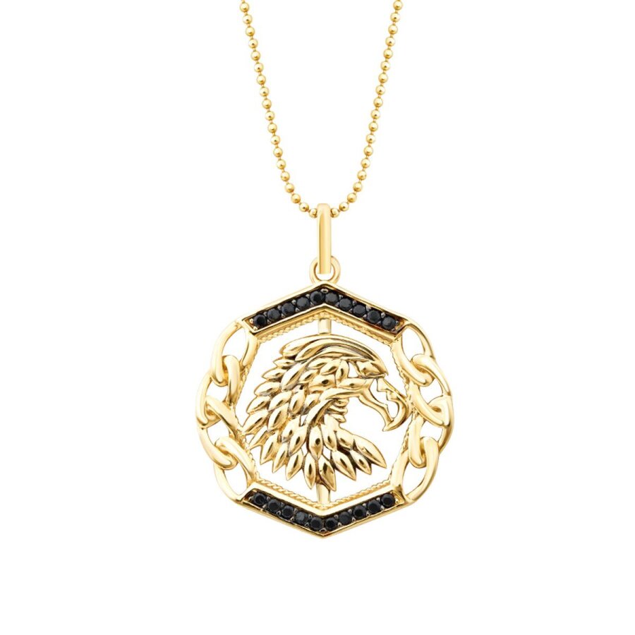 Adler-Herren-Halskette aus Gold