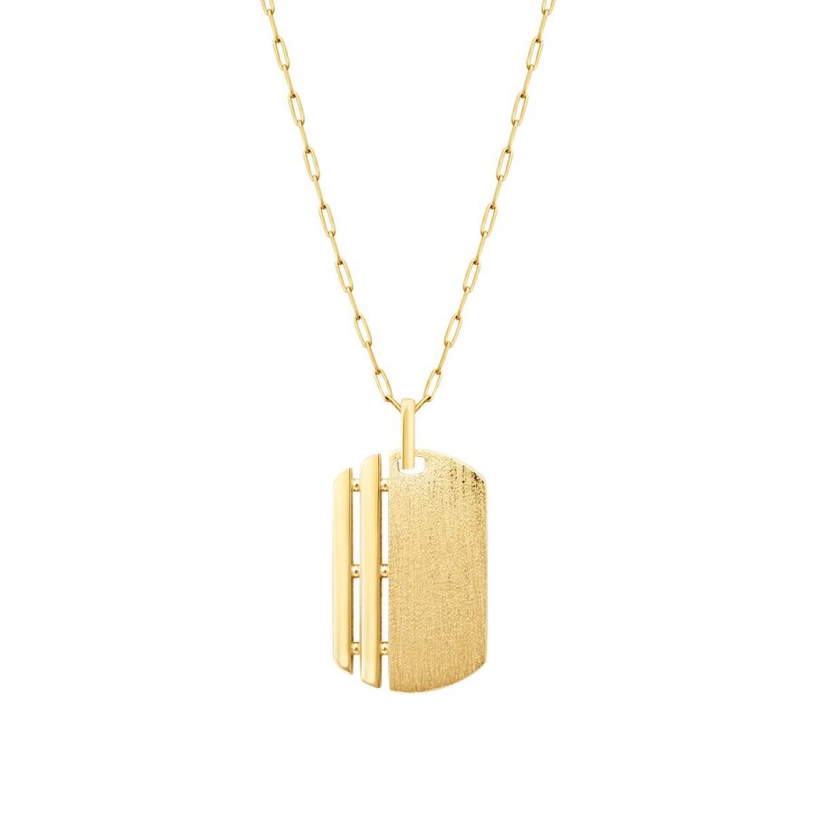 Gold Herren Impressum Halskette