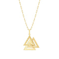 Gold Dreiecks Halskette