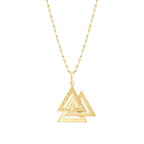 Gold Dreiecks Halskette