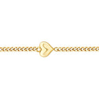 Armband mit großem Herz-Motiv aus Gold