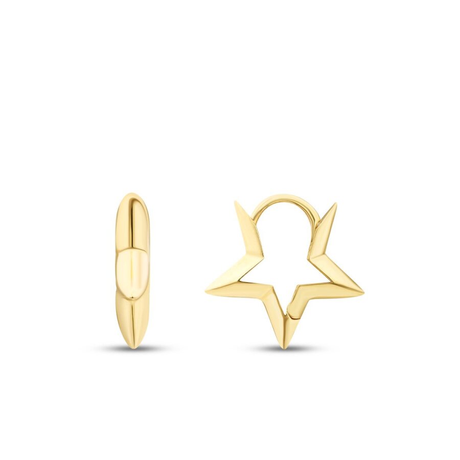 Stern-Ohrringe aus Gold