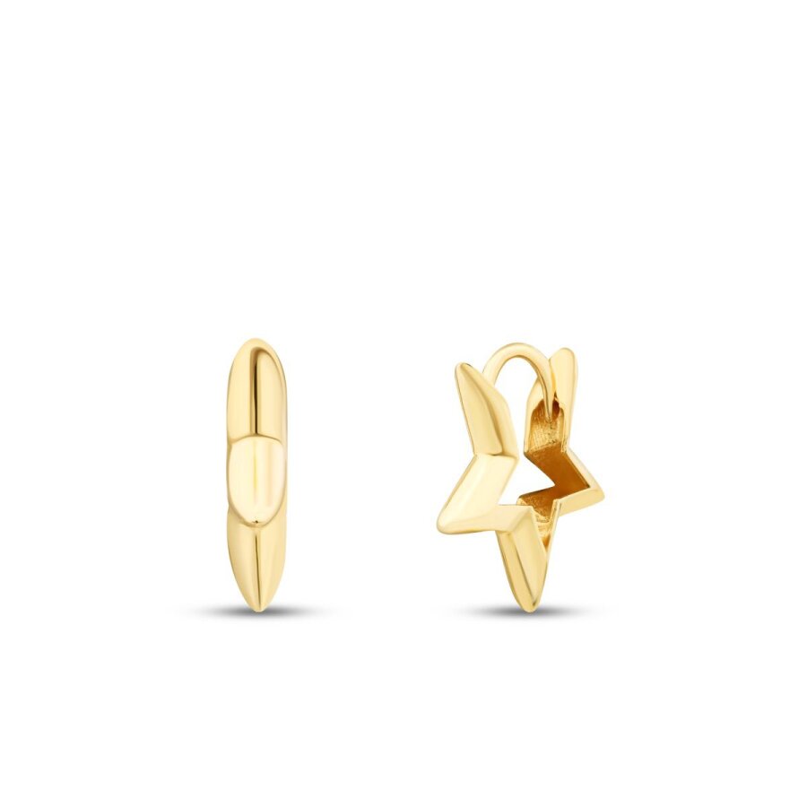 Stern-Ohrringe aus Gold