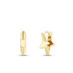 Stern-Ohrringe aus Gold