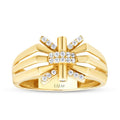 Schleifen-Ring aus Gold