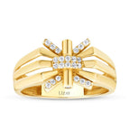 Schleifen-Ring aus Gold