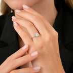 0.24 ct. Diamant Baguette Rund Ring