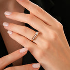 0,37 ct. Diamant Baguette Ring