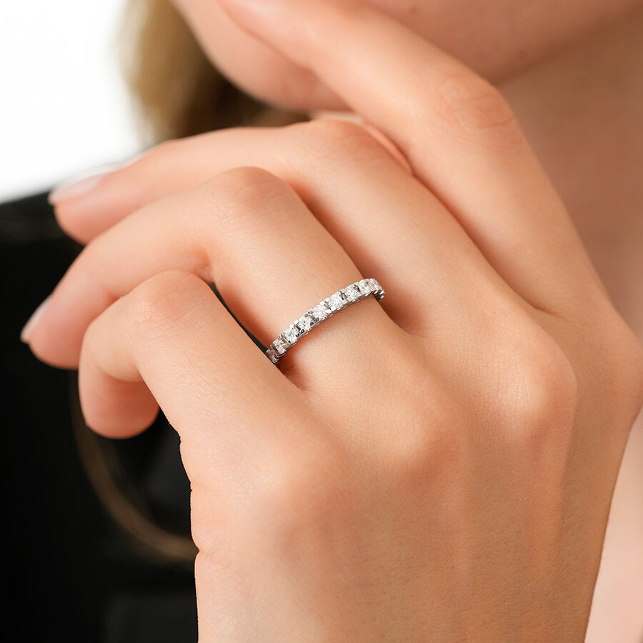 0,50 ct. Diamant Halb-Memoire-Ring