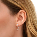 0,21 ct. Diamant Baguette Ohrringe