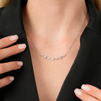 0,33 ct. Diamant Baguette Halskette