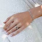 0.43 ct. Diamant Smaragd Ring