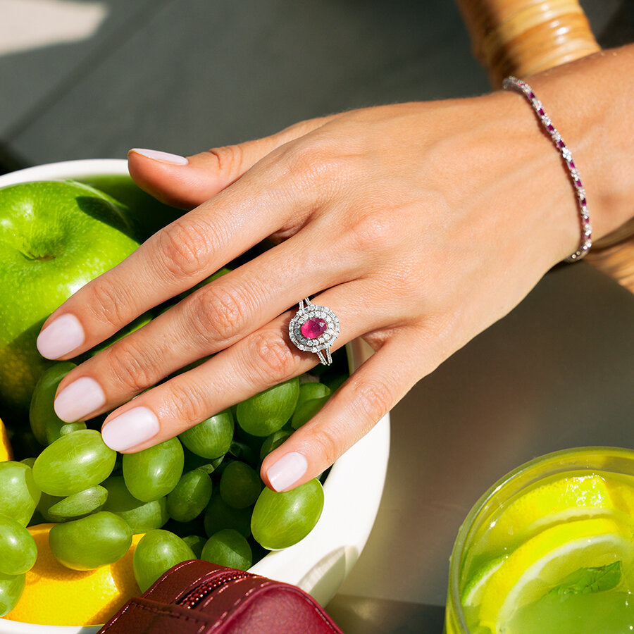 1,91 ct. Diamant Rubin Armband