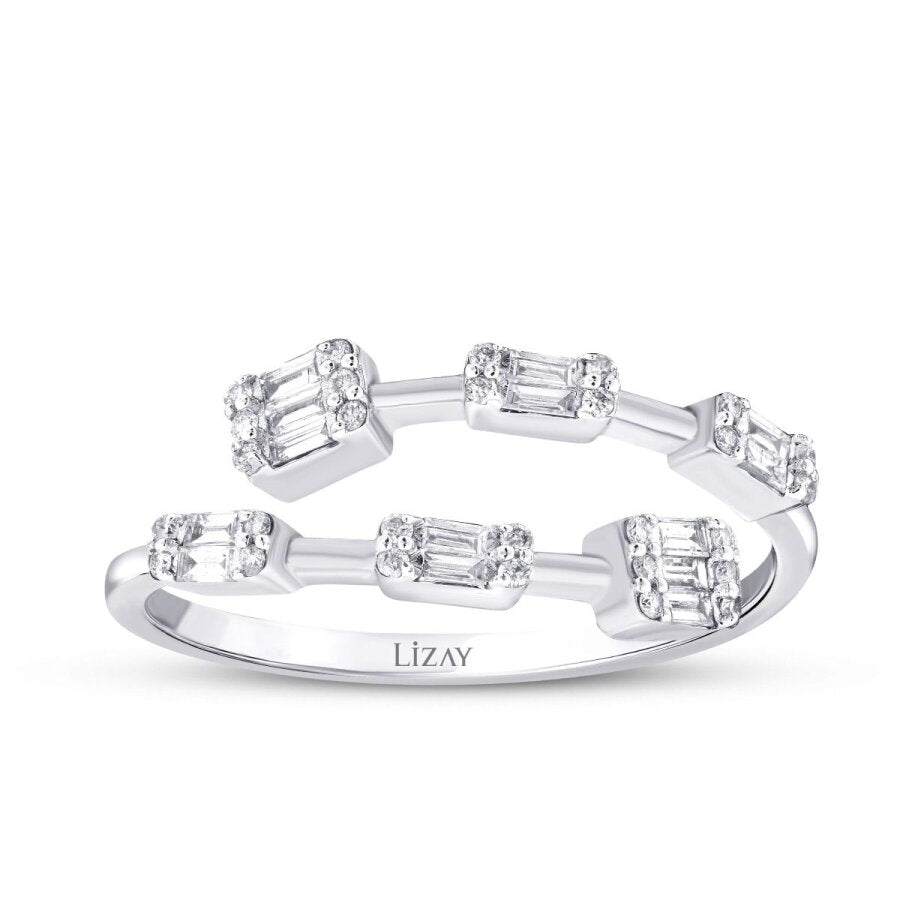 0,27 ct. Diamant Baguette Ring