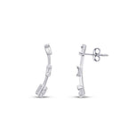 0,21 ct. Diamant Baguette Ohrringe