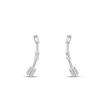 0,21 ct. Diamant Baguette Ohrringe